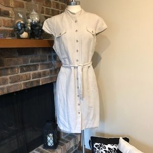 Tahari tan dress